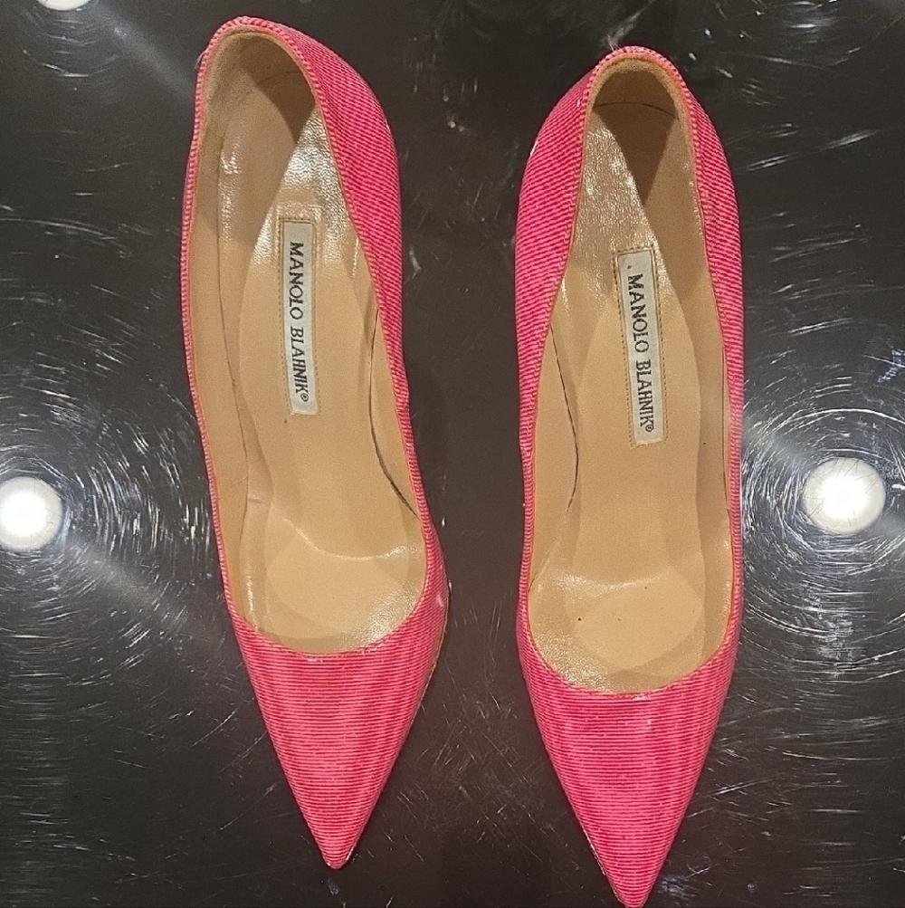 Manolo Blahnik Vibrant Pink Heels